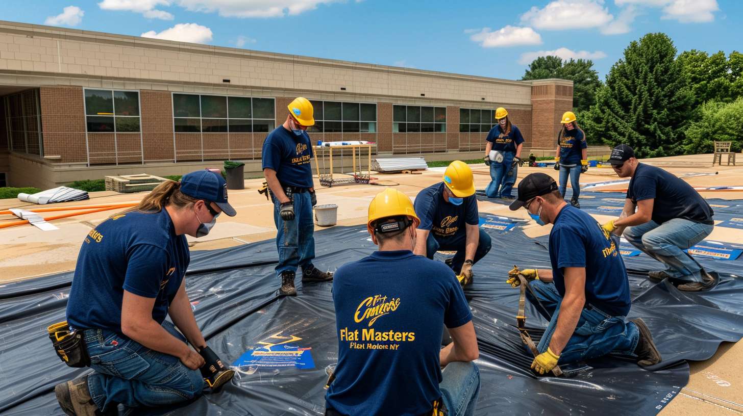 Professional Rubber Roofing Systems for Flat Roofs Installation