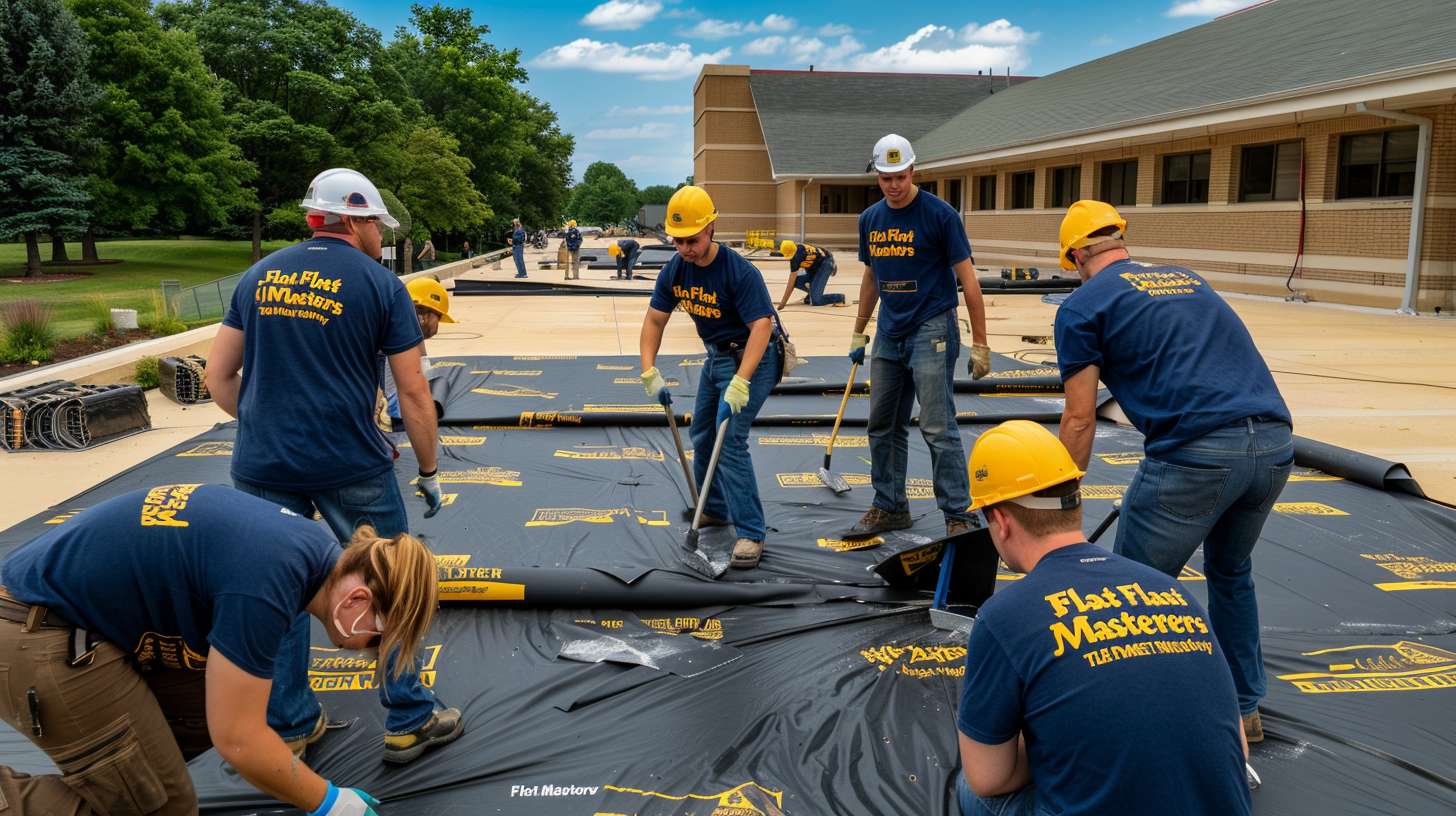 Professional Flat Roof on Residential House Installation Services