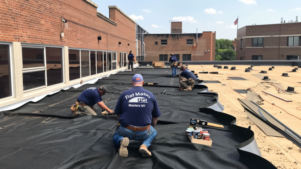 New Flat Roof Installation
